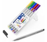 STAEDTLER Triplus 334 Lot de 6 stylos pointe superfine 0,3 mm