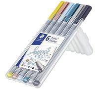Staedtler Triplus 334Sb6Cs12 Lot de 6 Stylos à Pointe Fine