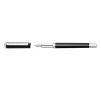 Staedtler Triplus 474, Stylo-plume triangulaire gris anthracite de haute qualité, Encre de couleur bleue et pointe de taille moyenne, 474 M09-3