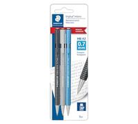 Staedtler Porte-mines Triplus 774 – 0,7 mm, gomme à tête rotative – Lot de 3
