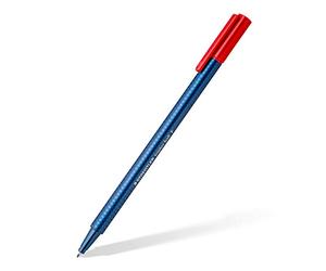 Staedtler Triplus Ball 437 F - Stylo-Bille Pointe Fine Rouge (boite de 10)