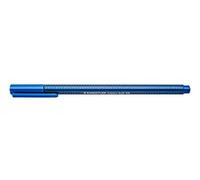Staedtler Triplus Ball 437, Stylos-Bille De Couleur, Forme Triangulaire Ergonomique, Largeur De Trait M, Étui Carton Avec 1 Stylos-Bille Bleus Assortis, 437 Xb-3 Ve