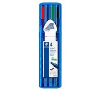Triplus® Ball 437 Xb - Etui Chevalet Staedtler® Box 4 Stylos-Bille Pointe Large Assortis