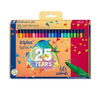 STAEDTLER - Triplus Color 323 - Etui Carton 25 Feutres Coloriage Pointe Moyenne 1 mm Assortis - Edition Triplus Anniversaire - 323 C25 Ta Multicolore