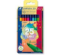 Staedtler Triplus Couleur Édition Limitée Fibre-Tip Colorer Stylos - Pack De 10