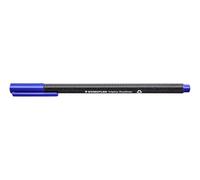 Staedtler triplus fineliner 334 - Bleu, 10 pièces, 0,3 mm | Corps triangulaire, pointe métallique de 0,3 mm, effaçable à l'eau - ergonomique - Réf. 334-3