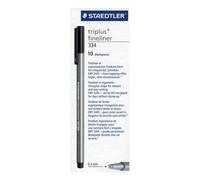 Staedtler - Triplus Fineliner 334 - Boite De 10 Feutres - Pointe 0,3 Mm - Encre Noire