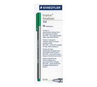 Staedtler - Triplus Fineliner 334 - Boite De 10 Feutres - Pointe 0,3 Mm - Encre Verte
