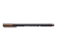 Staedtler Triplus Fineliner 334 - Feutre Pointe Superfine 0,3 Mm Brun Tabac | Corps triangulaire, technologie DRY SAFE - ergonomique - Réf. 334-77