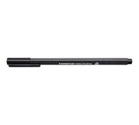 Staedtler Feutres Triplus Fineliner 334-9 – 0,3 mm, pointe métallique, triangulaire – 10 pièces noir