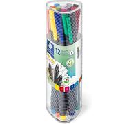 Staedtler Triplus Fineliner 334 PR12 - Ensemble De 12 Couleurs, Pointe De 0,3 Mm