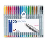 Staedtler Triplus Fineliner Pointe 20 Pièces dans Le Lot Fabriqué en Allemagne