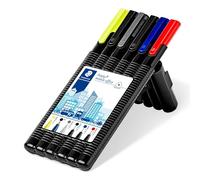 Staedtler Triplus Mobile Office, Trousse portative tout-en-un pour l'écriture, Étui chevalet avec feutres et stylos pour le bureau, 34 SB6B