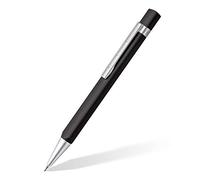 Staedtler TRX, Porte-mine triangulaire noir de haute qualité en aluminium anodisé, Mine de 0.7 mm et mécanisme de propulsion, Fourni avec un étui mat élégant à emporter partout, 766TRX9 07