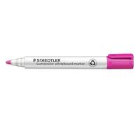 Staedtler Marqueurs pour tableau blanc Lumocolor 351-20 Rose 2,00 mm Séchage rapide Lot de 10