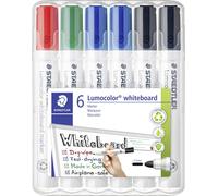 Staedtler Whiteboardmarker Lumocolor 6St Box 351 WP6 X Set de marqueurs pour tableau blanc rouge, bleu, vert, noir 6 pc(s)