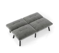 ""Stärkes Material Canapé-lit moderne gris, pliable - 2 places Futon-Couch mit Schlaffunktion, Gästebett économisant de place ""