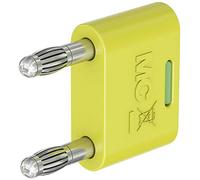Stäubli KS-4N-19 Connecteur de connexion vert, jaune Diamètre de la broche : 4 mm Espacement des broches : 19 mm 1 pièce