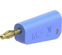 Stäubli LM-4A-39 Fiche banane mâle Ø de la broche: 4 mm bleu