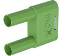 Stäubli SKS-4N-19 Fiche de liaison vert Ø de la broche: 4 mm Écartement entre les broches: 19 mm 1 pc(s)