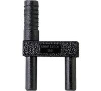 Stäubli SKS2-12L/1SA/N Fiche de liaison noir Ø de la broche: 2 mm Écartement entre les broches: 12 mm 1 pc(s)