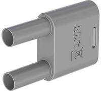 Stäubli SKS2-4N-19 Connecteur de connexion gris Diamètre de la tige : 4 mm Espacement des broches : 19 mm 1 pièce