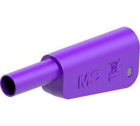 Stäubli SLM-4N-46 Fiche banane de sécurité mâle Ø de la broche: 4 mm violet