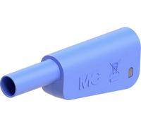 Stäubli SLQ-4N-46 Fiche banane de sécurité mâle Ø de la broche: 4 mm bleu