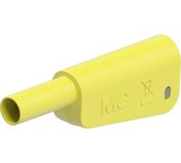 Stäubli SLQ-4N-46 Fiche banane de sécurité mâle Ø de la broche: 4 mm jaune