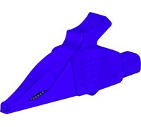 Stäubli XDK-1033 BL Pince crocodile de sécurité enfichable 4 mm CAT II 1000 V bleu
