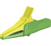 Stäubli XKK-1001 Pince crocodile de sécurité CAT II vert, jaune