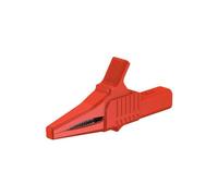 Stäubli XKK-1001 Pince crocodile de sécurité enfichable 4 mm CAT II 1000 V rouge