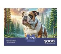 Staffordshire Bull Terrier 1000 Pièces Carton Extra-épais Coffret De Puzzles Anti-Stress Défi Unique Puzzles pour Adultes Et Enfants 38x26cm/1000pcs