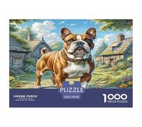 Staffordshire Bull Terrier Jigsaw Puzzle 1000 Pièce Adapter Les Adultes Ou Les Familles Ensemble Jeu De Puzzle Cadeaux pour Adultes 100% Carton Recyclé Décoration De Maison 70x50cm/1000pcs