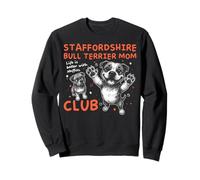 Staffordshire Bull Terrier Mom Club Dog Mom Fête des Mères Sweatshirt