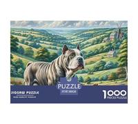 Staffordshire Bull Terrier Puzzle 1000 Pièces Adultes Et Enfants À Partir De 14 Ans Détente & Relaxation Jeu D'Intelligence De l'art Cadeau Unique 38x26cm/1000pcs