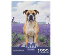 Staffordshire Bull Terrier Puzzle De 1000 Pièces pour Adultes DIY Divertissement Puzzles Classiques Chien Mignon Puzzle Difficile Impossible pour Adultes Enfants Dès 14 Ans38x26cm/1000pcs