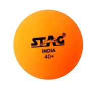 Stag Seam Plastic Table Tennis Ball (40mm, Orange) - Pack of 12
