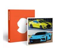Stage De Pilotage Multivolant : 2 Tours En Corvette C8 Et 2 Tours En Ford Mustang Sur Le Circuit De Croix-En-Ternois - Smartbox - Coffret Cadeau Sport & Aventure