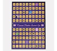 Stage Insider Poster à gratter 100 spectacles de théâtre musical : cadeau pour les fans de théâtre musical et les amateurs de Broadway