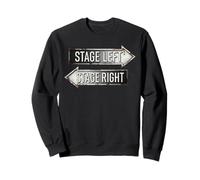Stage Left Stage Right Theater Drama Play Funny Thespian Sweatshirt