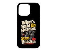 Stage Manager Casque Backstage Theater Coque pour iPhone 15 Pro Max