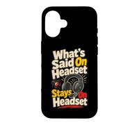 Stage Manager Casque Backstage Theater Coque pour iPhone 16