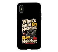 Stage Manager Casque Backstage Theater Coque pour iPhone X/XS