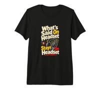 Stage Manager Casque Backstage Theater T-Shirt Haut de Gamme