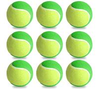 Stage1 Lot de 9 balles de tennis, d'entraînement à 25 % de pression, réduction de la pression, pour débutants, tennis, entraînement pour enfants, débutants, débutants, animaux domestiques, vertes