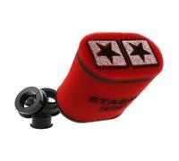 STAGE6 Filtre à Air Racing Double Couche Grand, Boîte à Air Rouge, 28 mm + 35 mm + 42 mm + 45 mm + 49 mm et 55 mm de Connexion