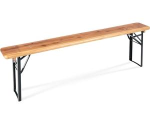 Stagecaptain BBB-170 Hirschgarten Banc de Biergarten 2X Set - 2 bancs à bière Robustes et Longs (170 cm) - Charnières métalliques Stables - Surface laquée - Pliable - Assise en Bois - Nature