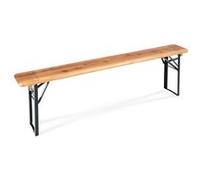 Stagecaptain BBB-180 Hirschgarten Banc De Biergarten - Banc Robuste 177 cm, charnières métal Solides, Surface laquée, Pliable, Structure Acier, Assise Bois Naturel.