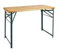 Stagecaptain BBT-119 NT Hirschgarten Table De Biergarten 119 cm - Table De Bière Robuste Et Courte (119 cm de Long) - Surface Laquée - Pliable - Facile À Ranger Et Transporter - Naturel